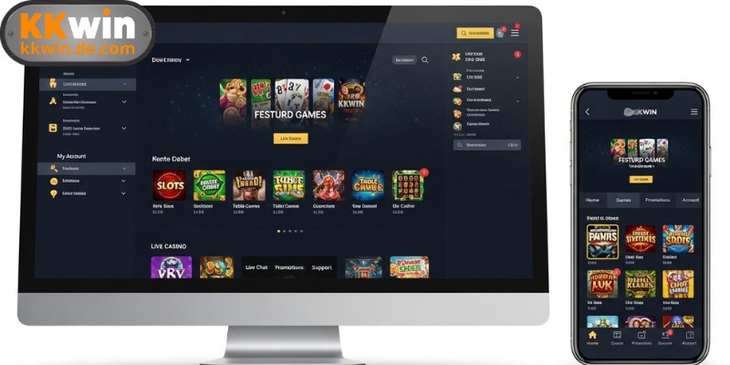 Giao diện trang chủ nhà cái cá cược KKWIN 2025