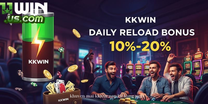 Khuyến Mãi KKWIN 2025: Nhận 288K, Thưởng Nạp 100% Nạp tiền hằng ngày nhận thêm lên đến 20%